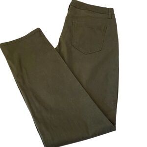 Bandolino Jeans Amy Tummy Control Deep Forest Green Women's‎ Size 8 New
